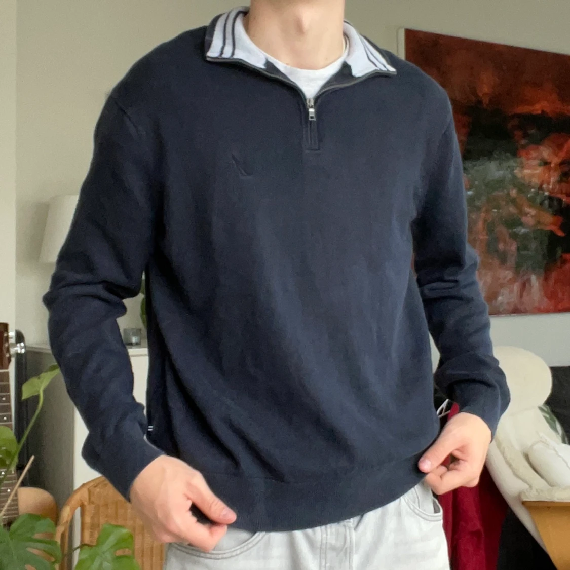 Nautica Quarter Zip tröja