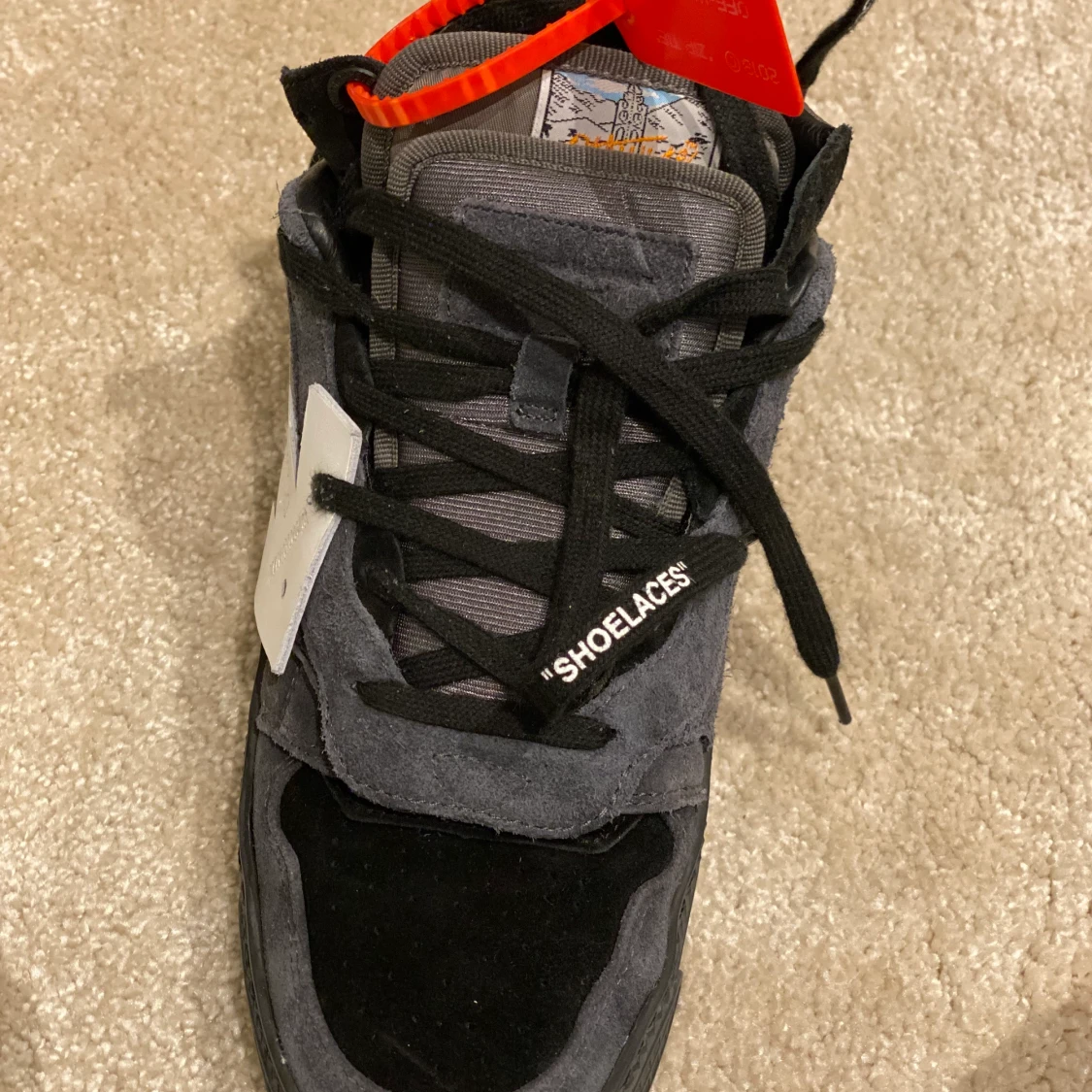 Off-WhiteOff-Court low trainers size: 41 EU Very good condition Black, Suede - 90