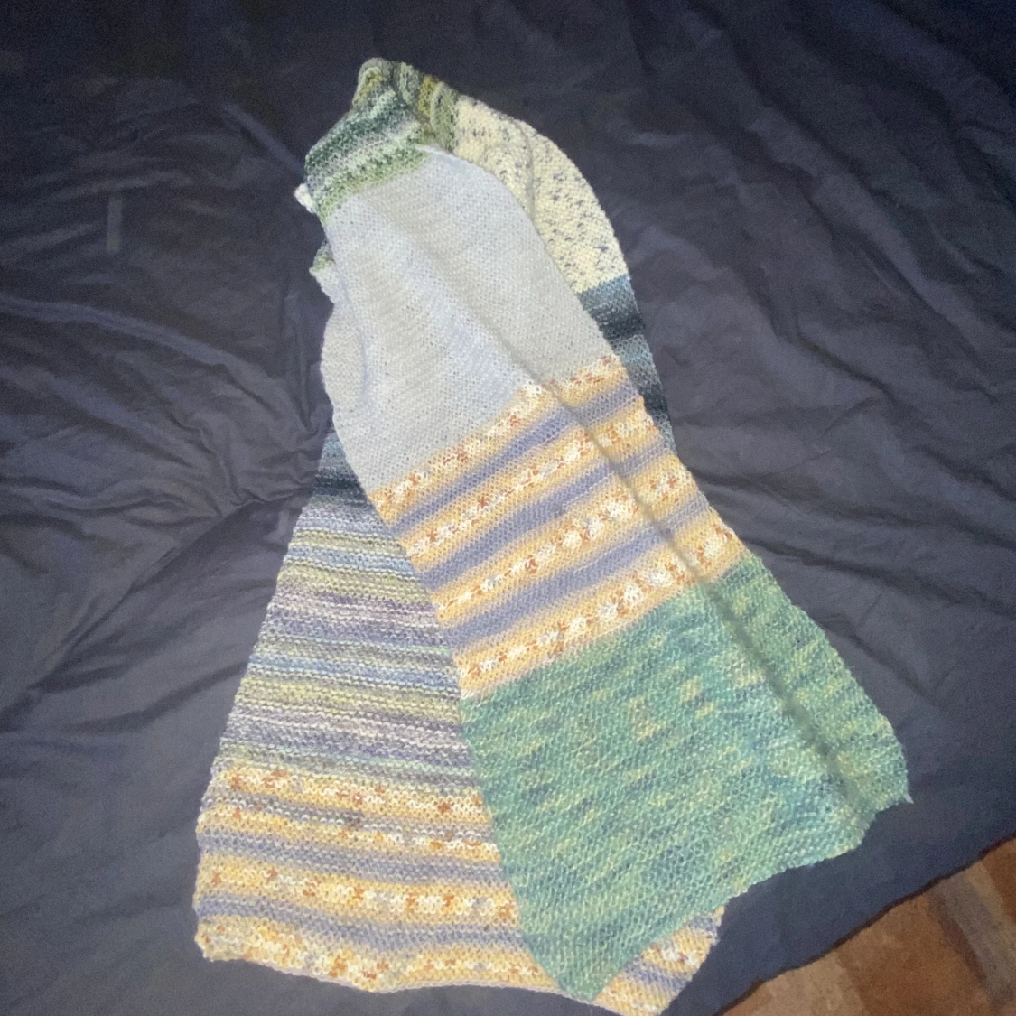 Stickad halsduk - 91