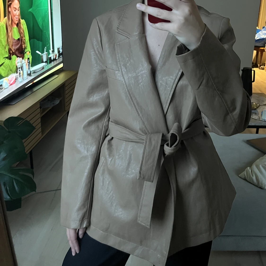 ”Läder” jacka från zara 150kr - 91