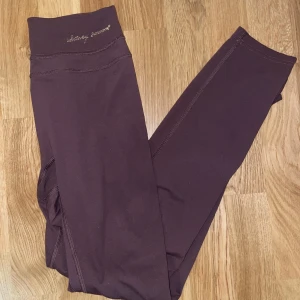 Gymshark X Whitney V2 cherry chocolate - Tights från Gymshark x Whitney v2 i färgen cherry chocolate. Obs välanvända och därför blivit lite noppriga i tyget (därav priset). 