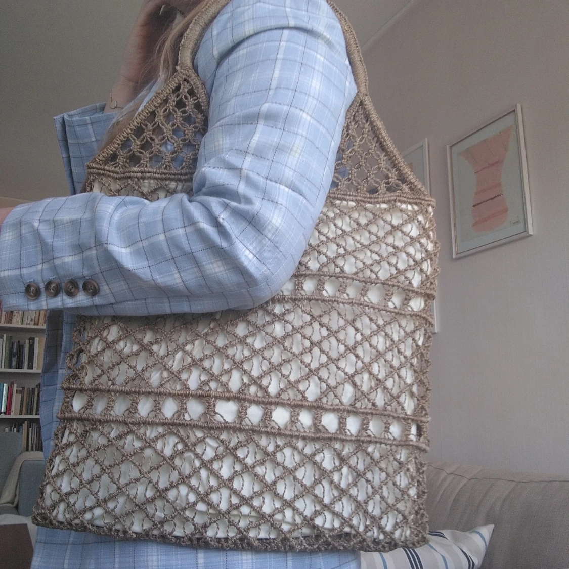 Vintage stråväska  - 91