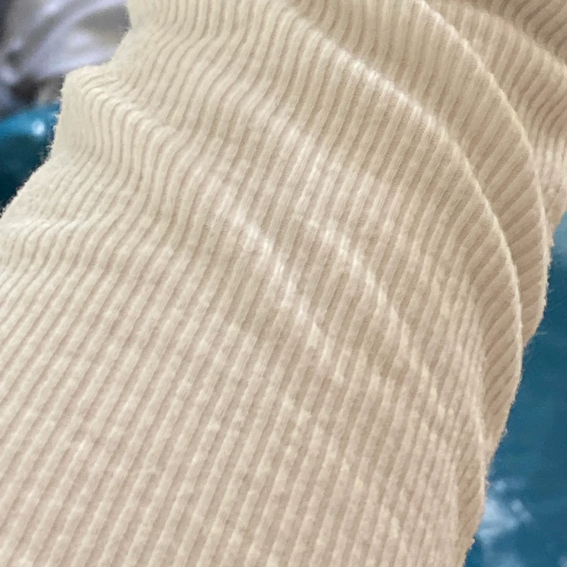 ribbad långärmad tröja  - 90