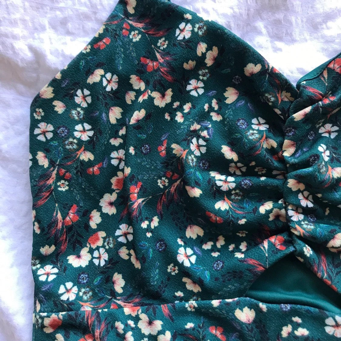 Sommartop linne blommigt  - 91