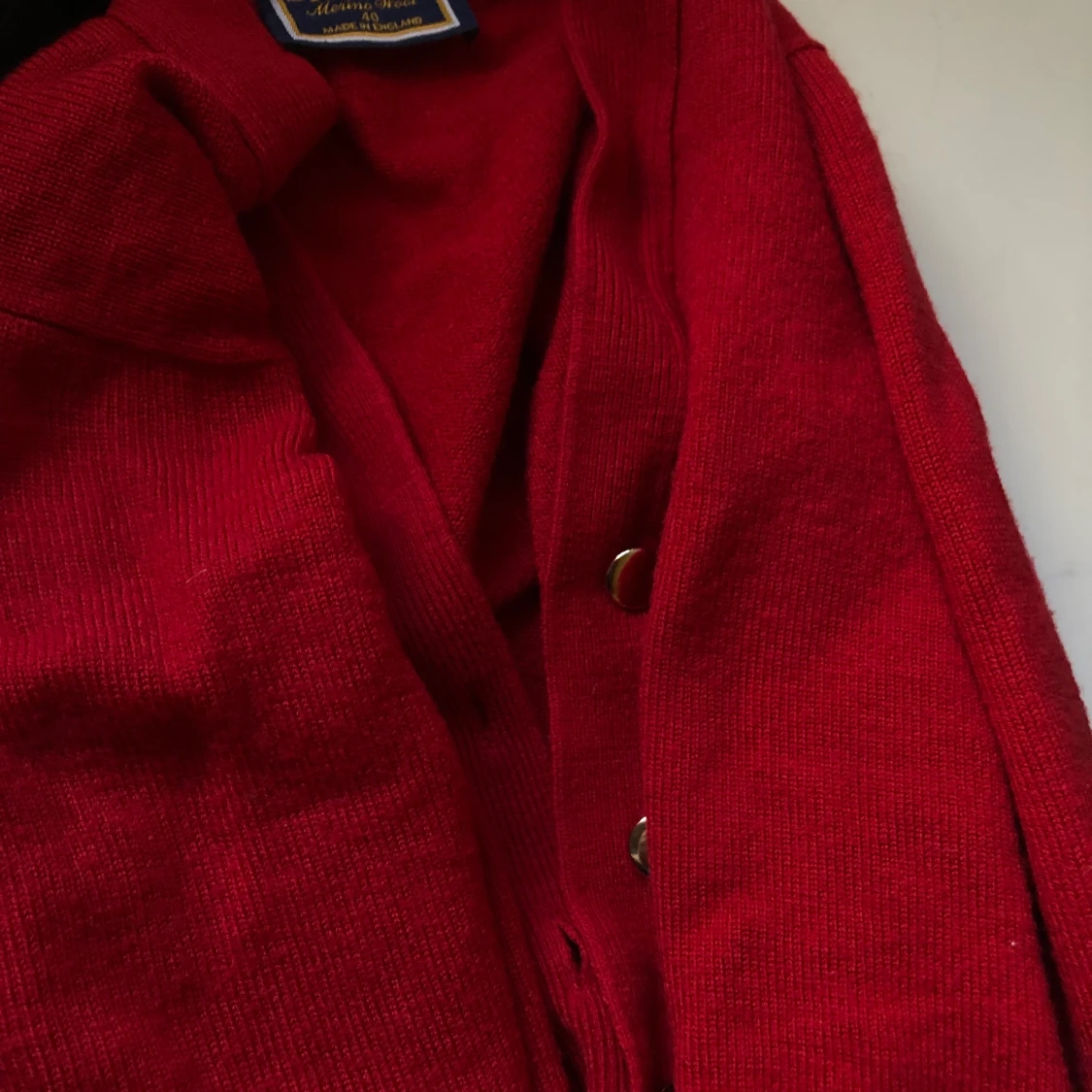 RÖD VINTAGE TRÖJA/KOFTA  - 90