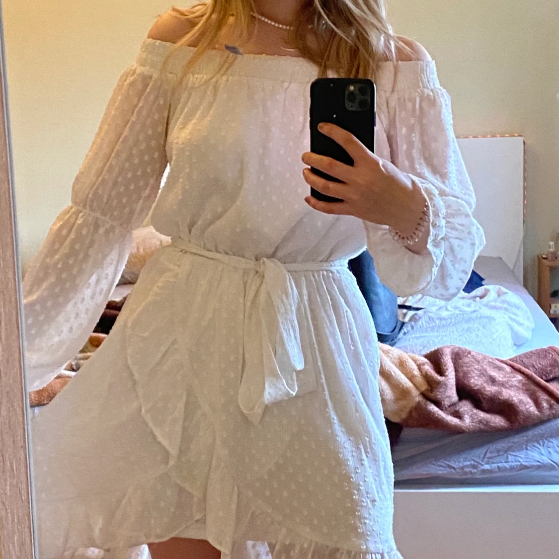 Nelly vit klänning strl 36 - 91