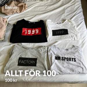 4 st t-shirts i storleken S/M.  ALLA FÖR 100:- (+ frakt 66:-)