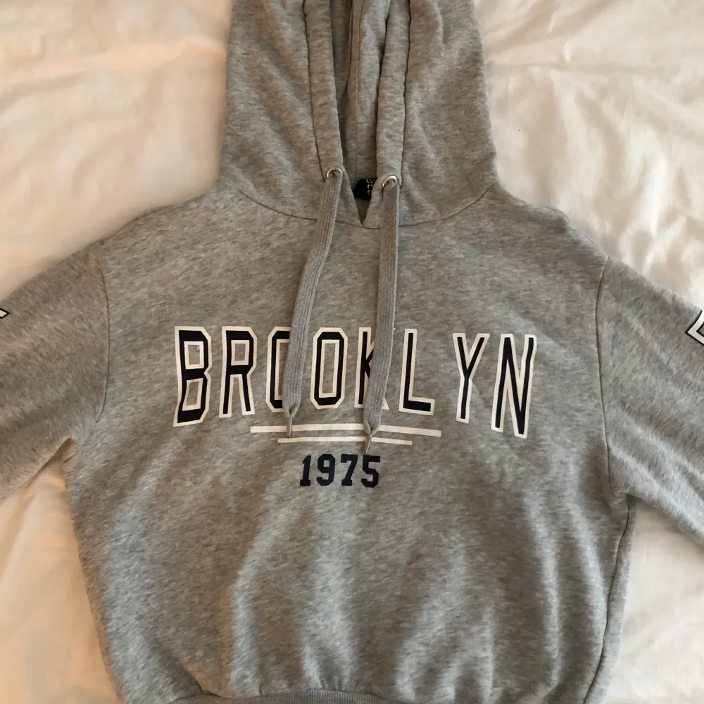 Grå hoodie köpt från H&M. Bra skick. Hoodies.