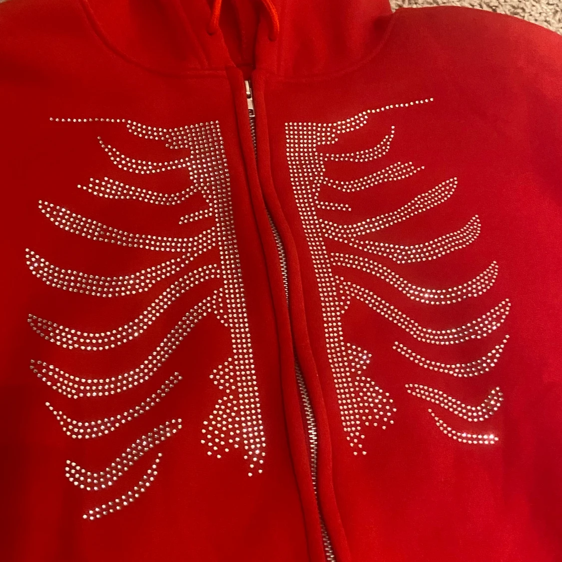 Rhinestones zip up - 90