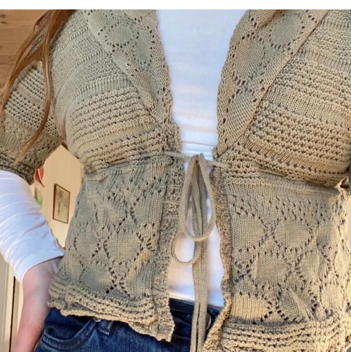 Super fin virkad topp med Y2k vibes <3