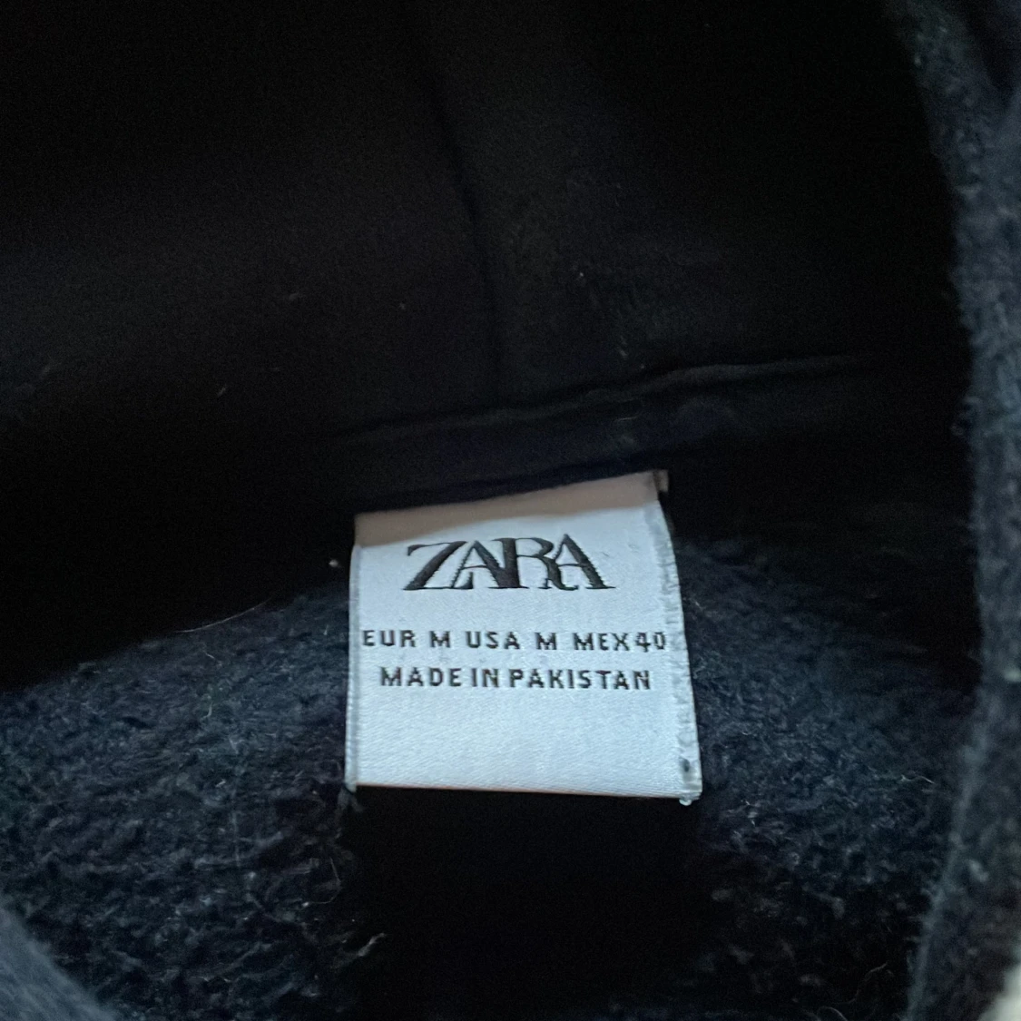 Mörkblå zara zip hoodie - 91