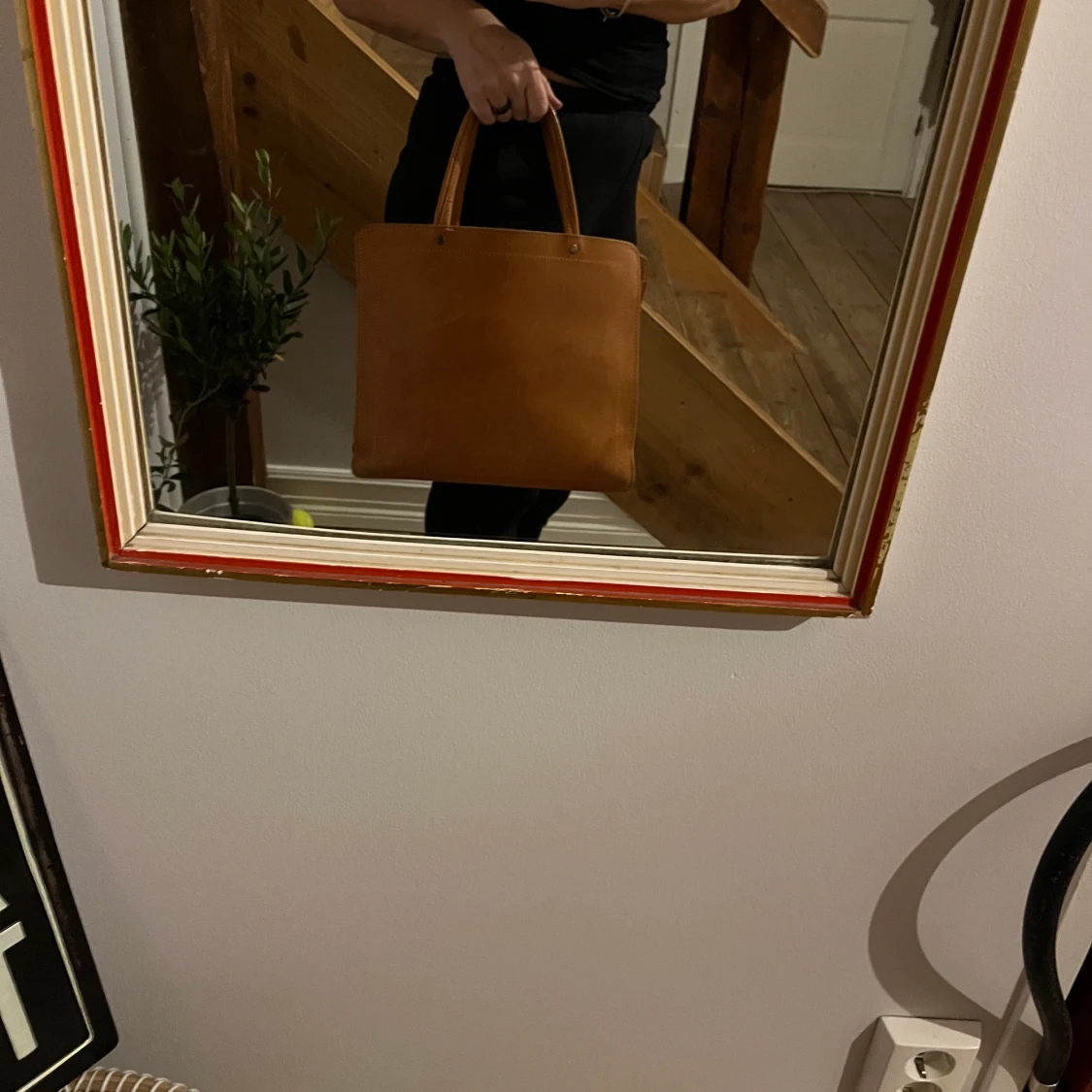 Tärnsjö garveri skinnväska retro  - 91