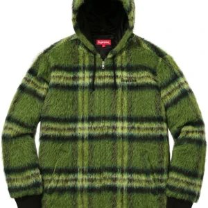 Supreme F/W 16 mohair workjacket  - Grön Supreme mohair work jacket. Såld på grailed för allt mellan 180-300€