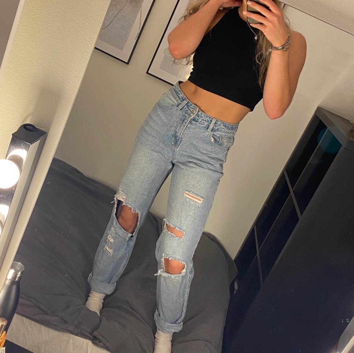 Slitna boyfriend jeans even&odd strl.36