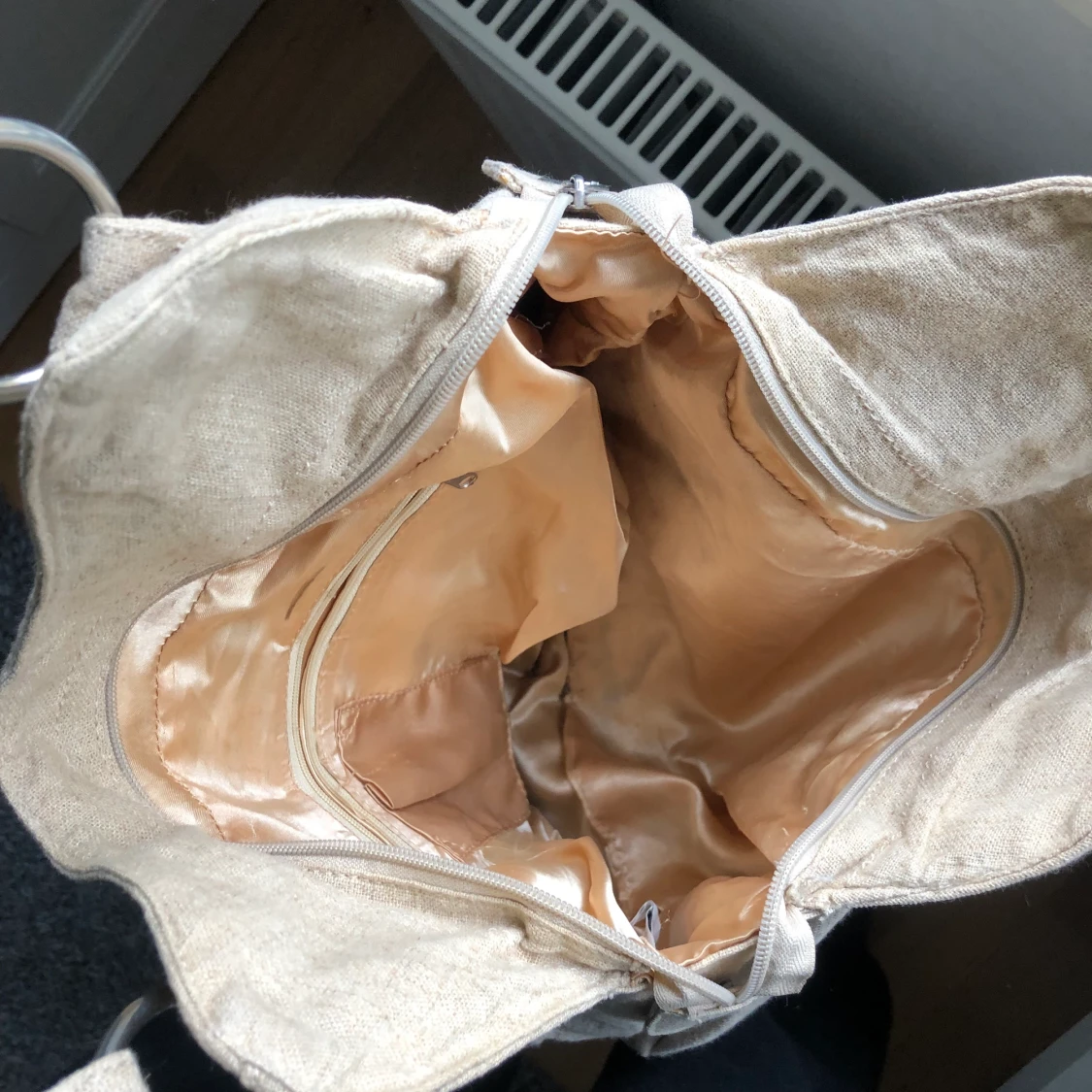 Kappahl Vintage beige linneväska  - 90