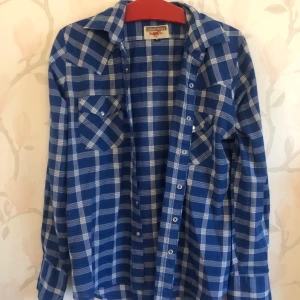 Blå skjorta - Blå rutig skjorta köpt på Sellpy. Helt okej skick men skön👔