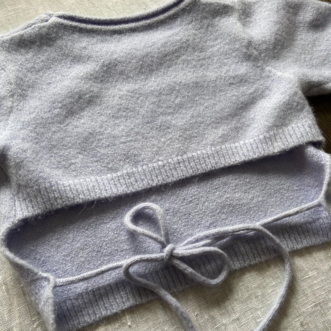 Stickad t-shirt topp - 90