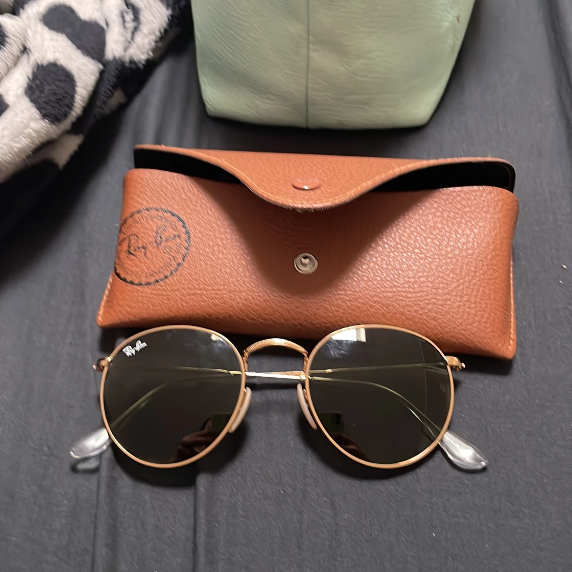 Raybans round metal gold - 91