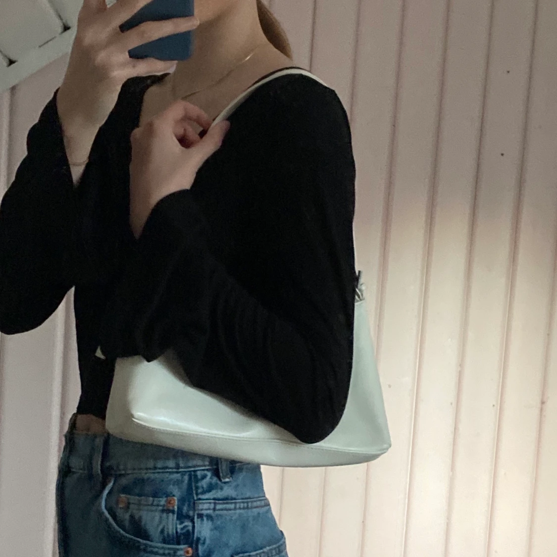 Vit vintage handväska  - 90