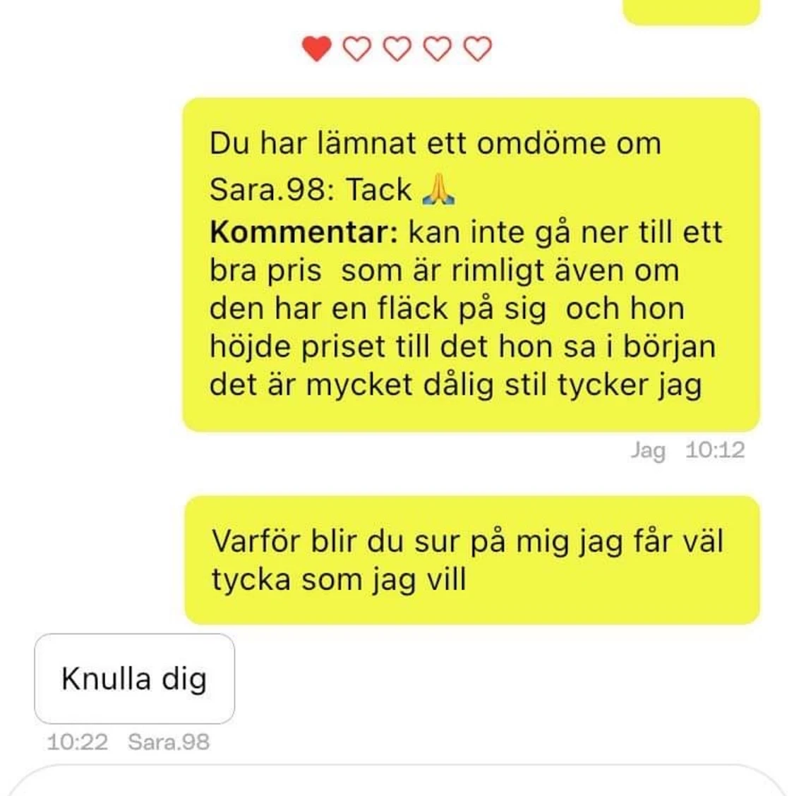 Otrevlig säljare🥺