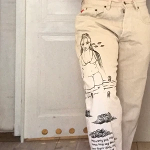 Jack&Jones jeans - Handmålade Jack&Jones jeans. 