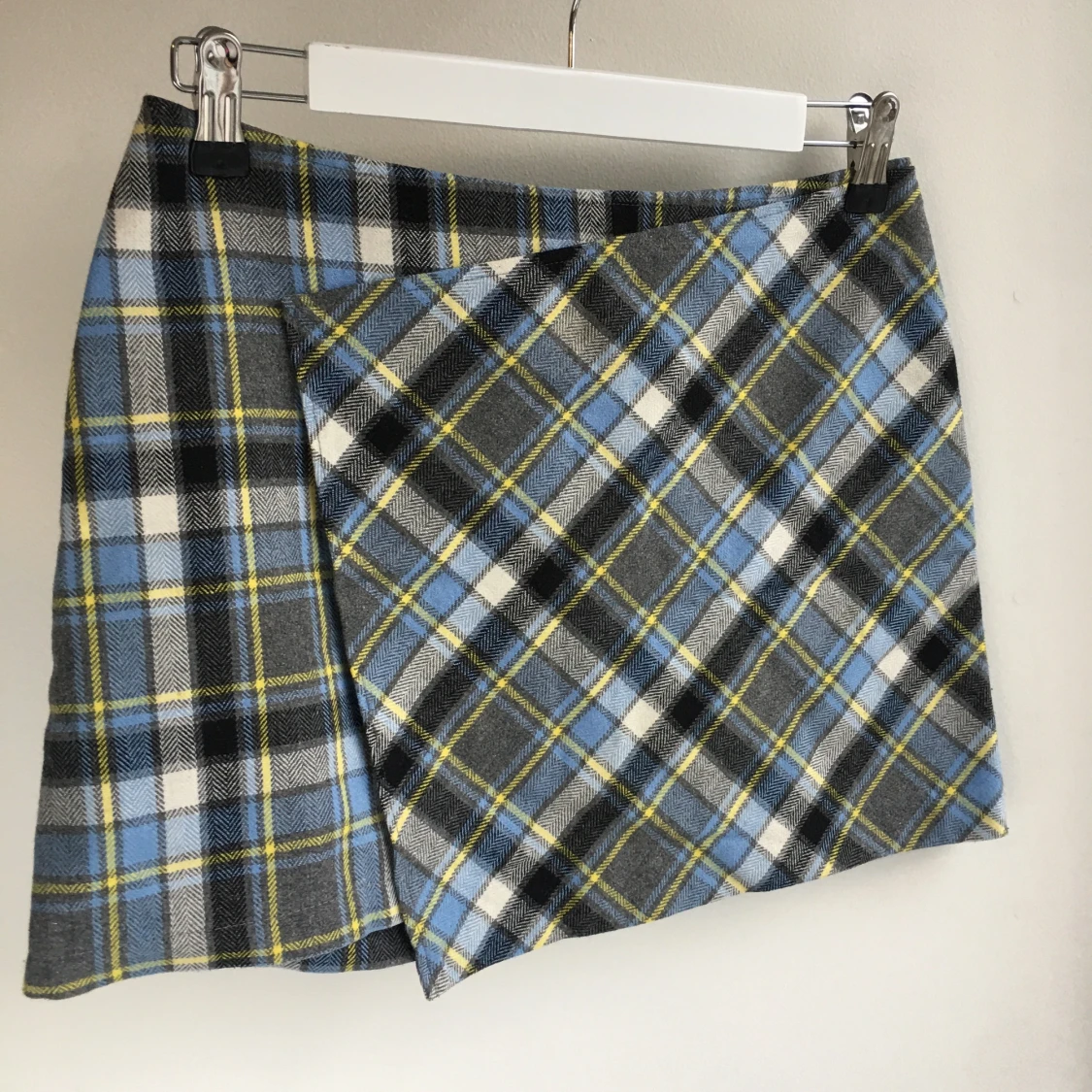 Sisley rutig kjol Y2K XS-S