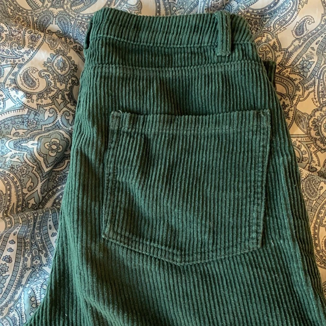 Gröna manchester byxor - 90