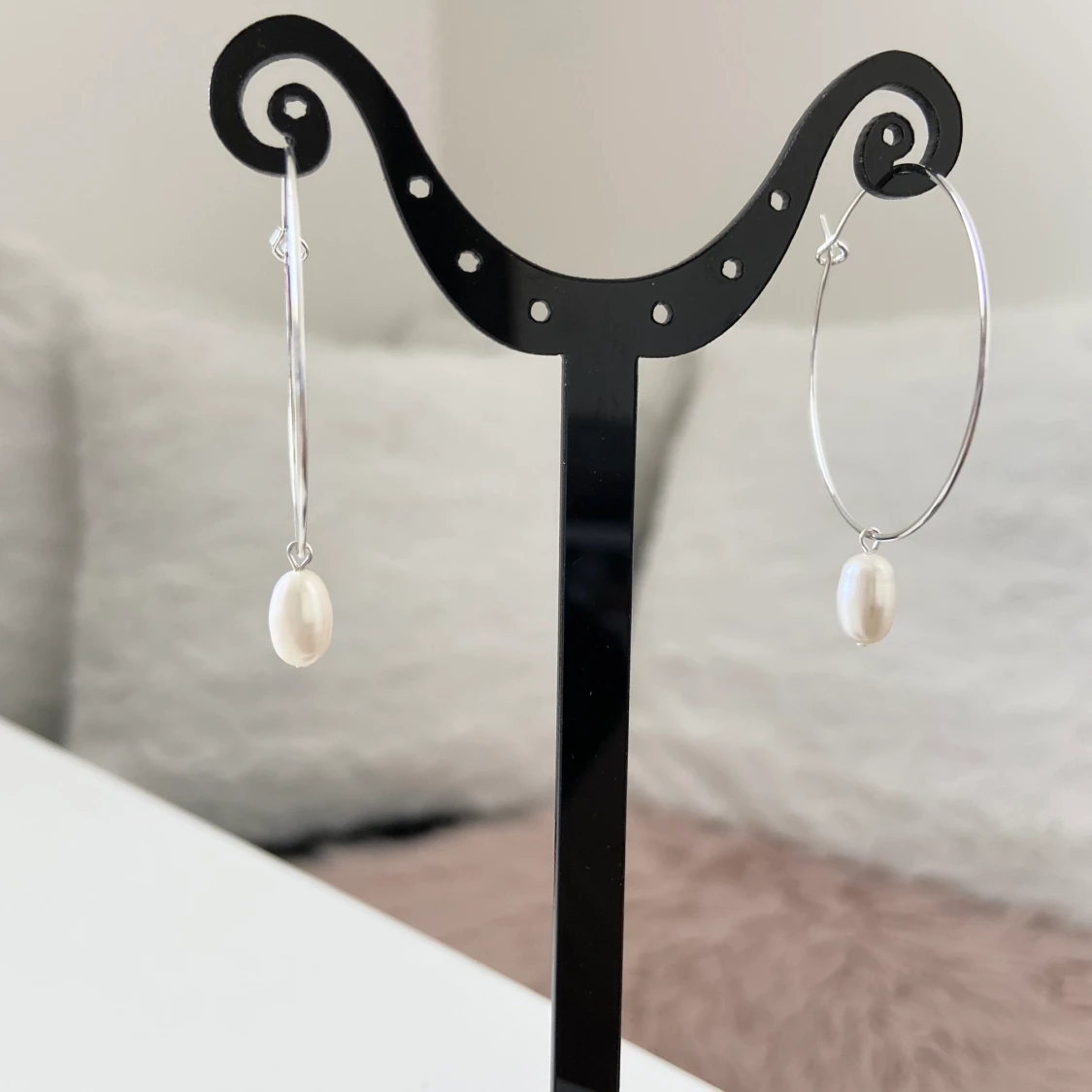 Örhängen med äkta pärlor  - 90