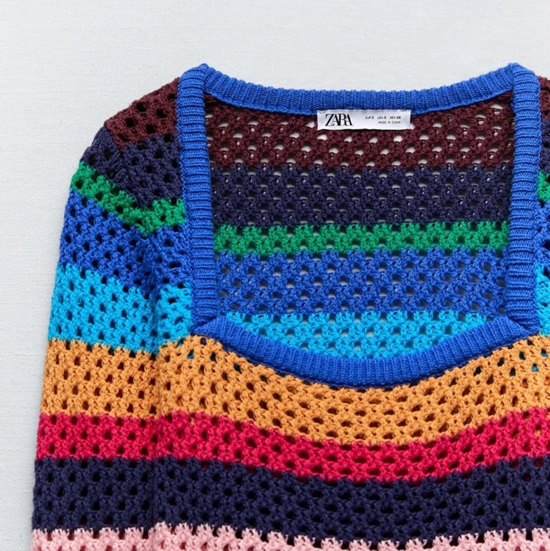 Stickad randig tröja - 91
