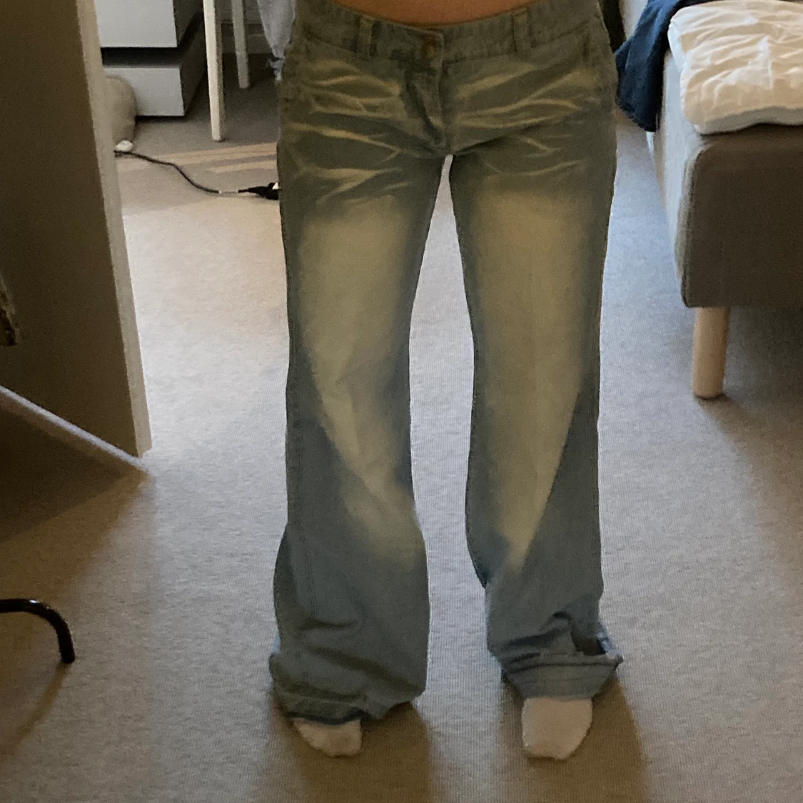 Lågmidjade Jeans - 90