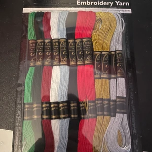 Broderi garn/tråd - Säljer dessa då jag tänkte ha de till en diy som inte blev av🖤