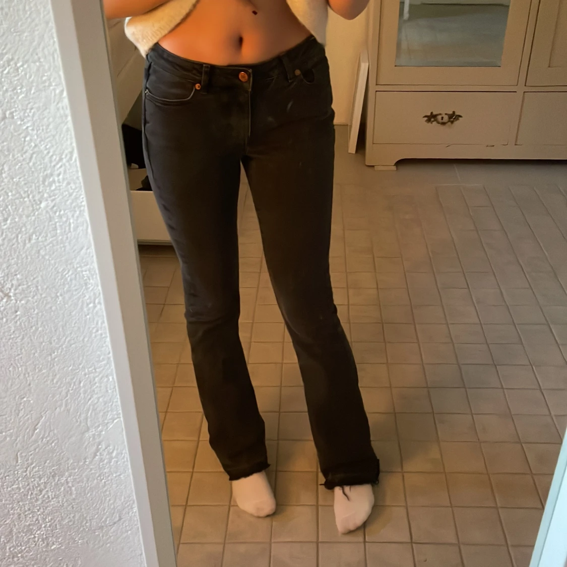 Lågmidjade jeans