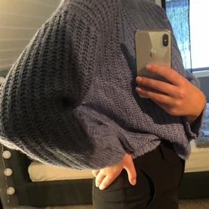 Blå stickadtröja - Blå stickadtröja från Lindex💙 Storlek S