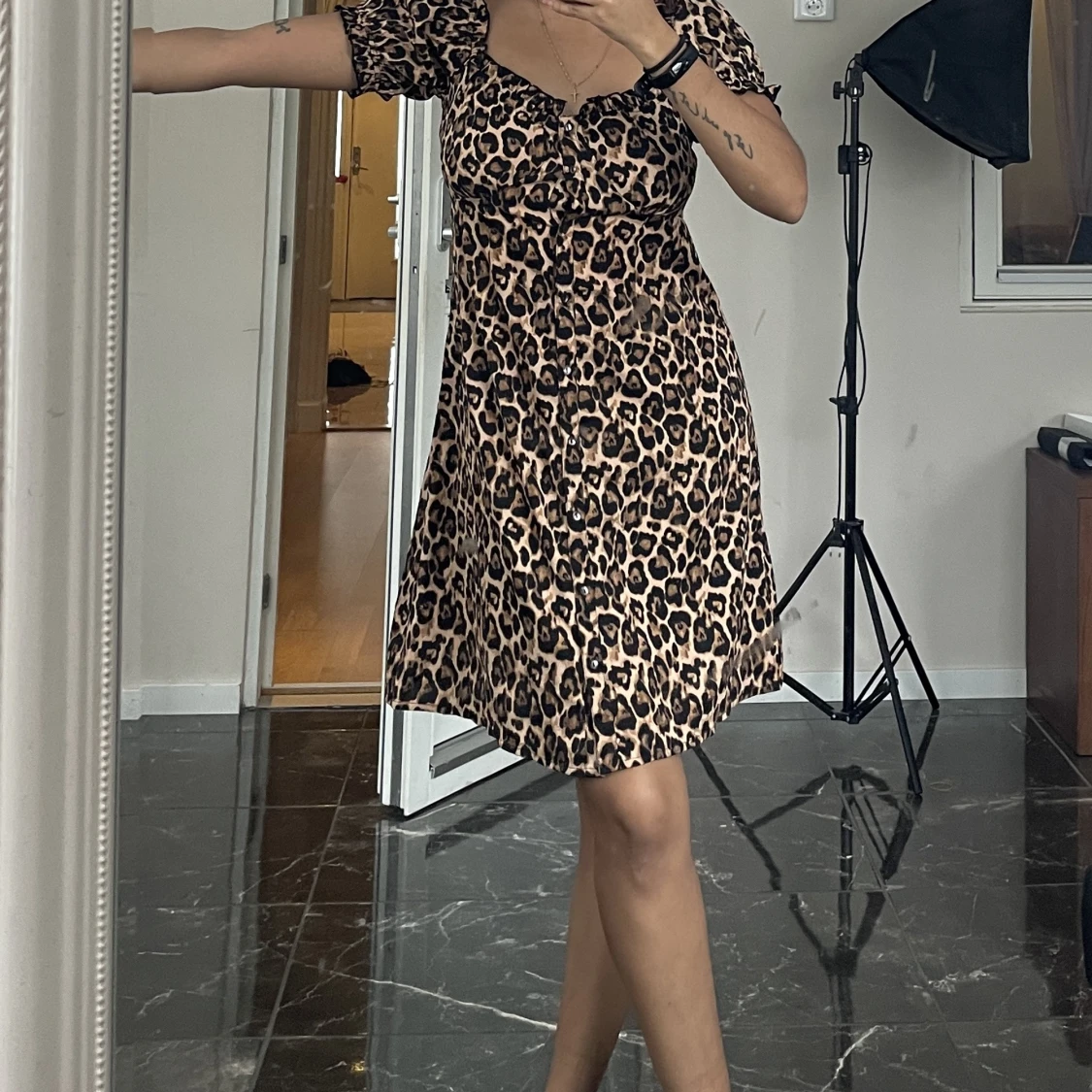 Leopard sommarklänning