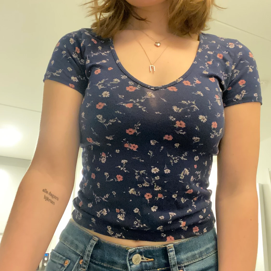 Blommig topp 🌸 - 90