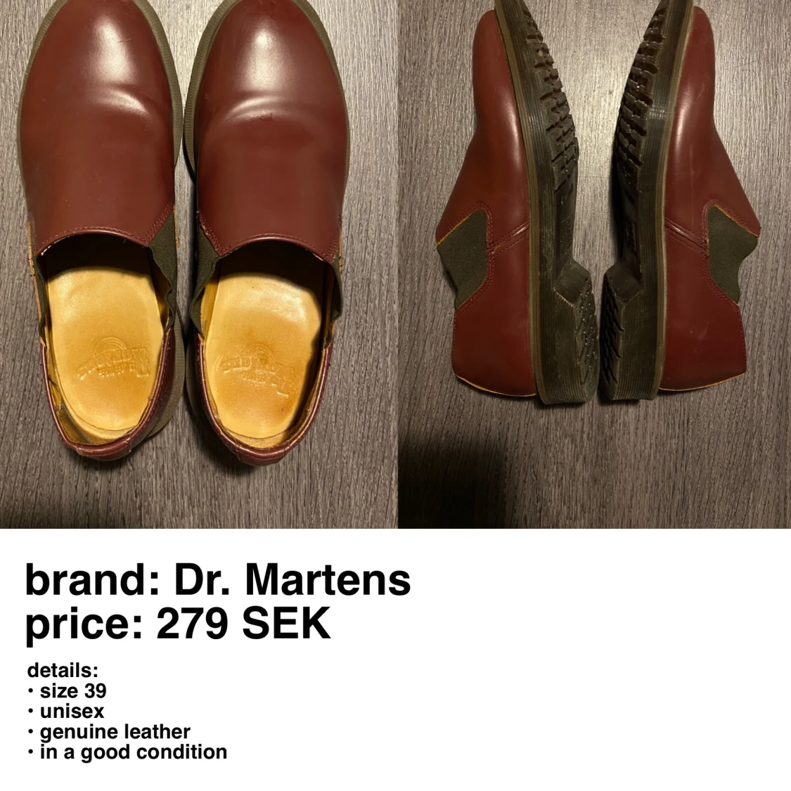 Dr. Martens Maroon Short Chelsea Boots