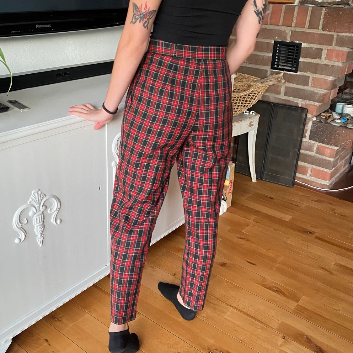 Rutiga kostymbyxor  - 90