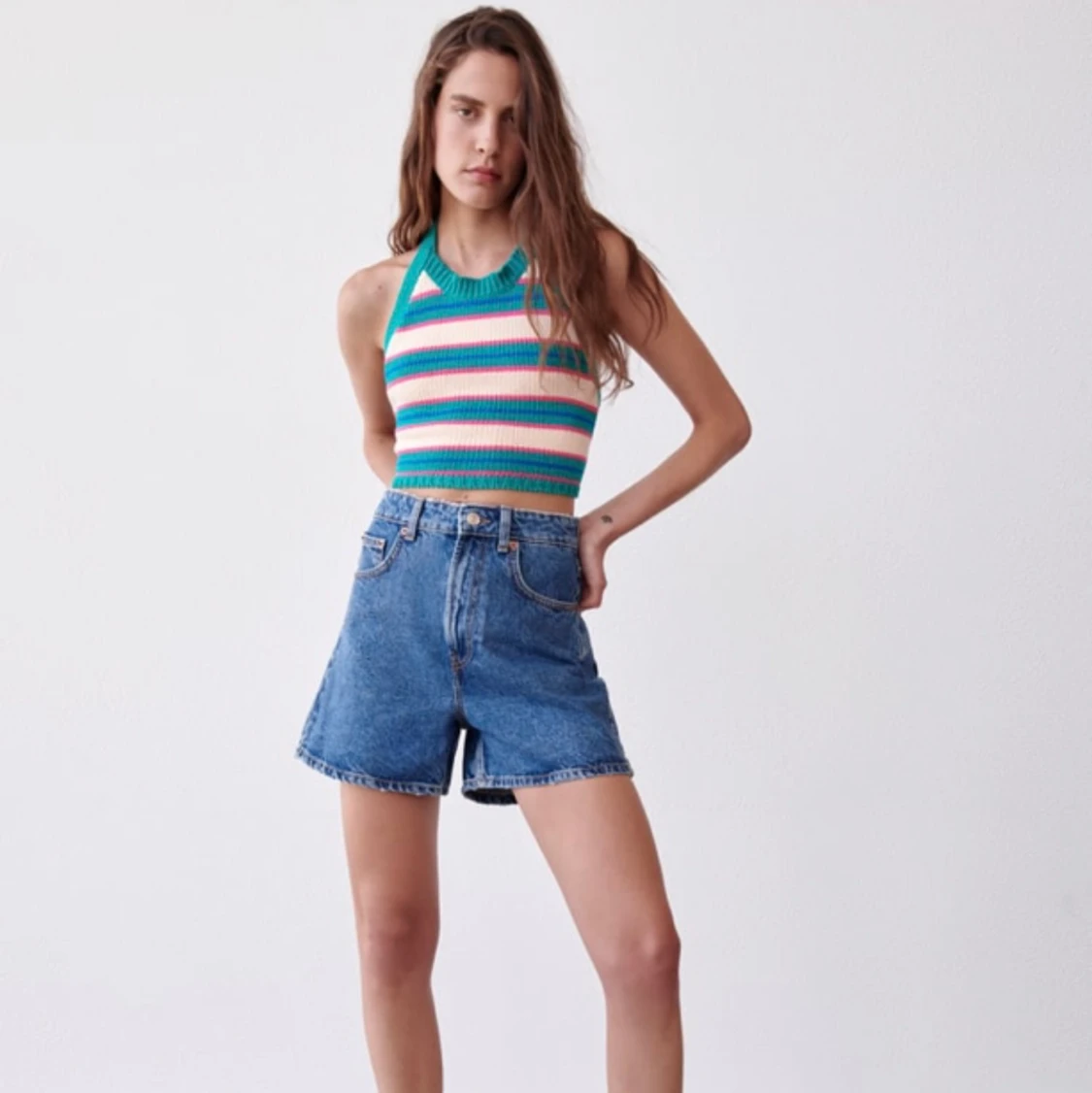 Stickad topp från Zara