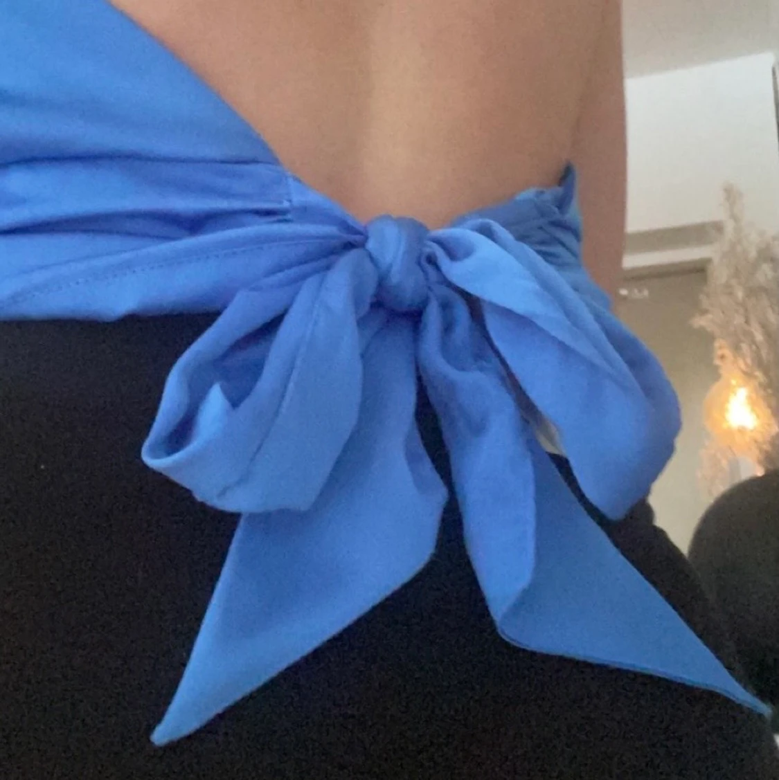 Fin blå festtopp - 90