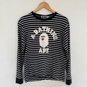 A Bathing Ape - Black & White Longsleeve - 10/10 Condition - Vintage Bape / Size Medium / 100% Authentic / Message me for details. 
