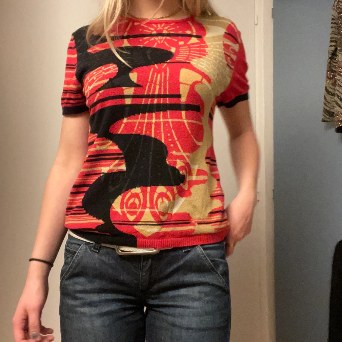 Mönstrad t shirt - 90