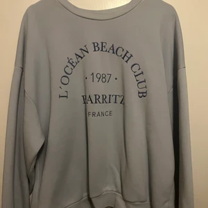 Sweatshirt  - Ljusblå sweatshirt med tryck från Gina tricot 