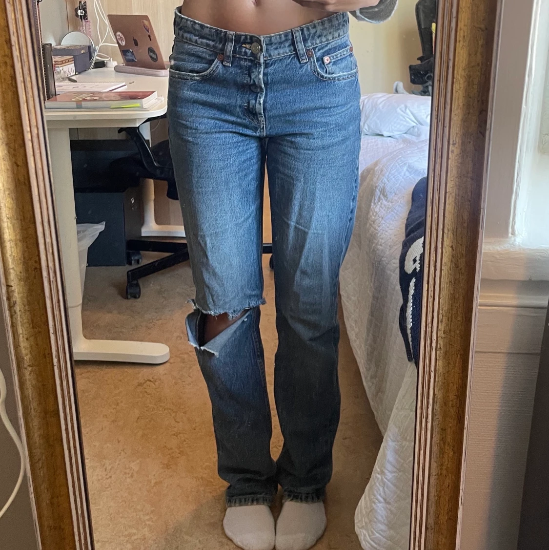 Zara jeans mid rise
