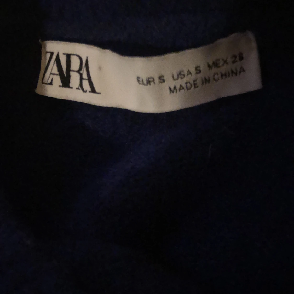 Blå Stickat tröja  - 91