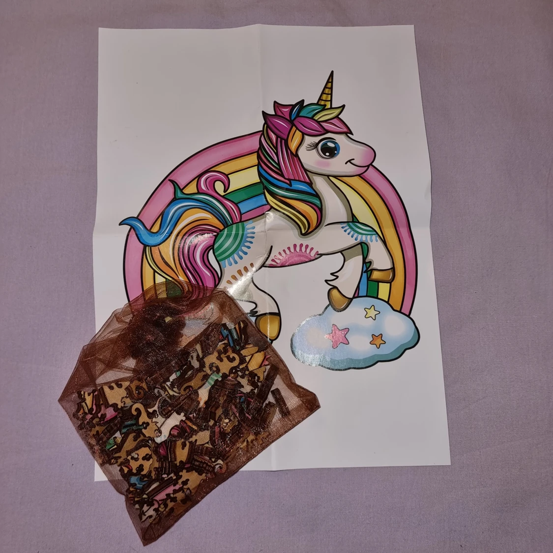 Träpussel enhörning - 90