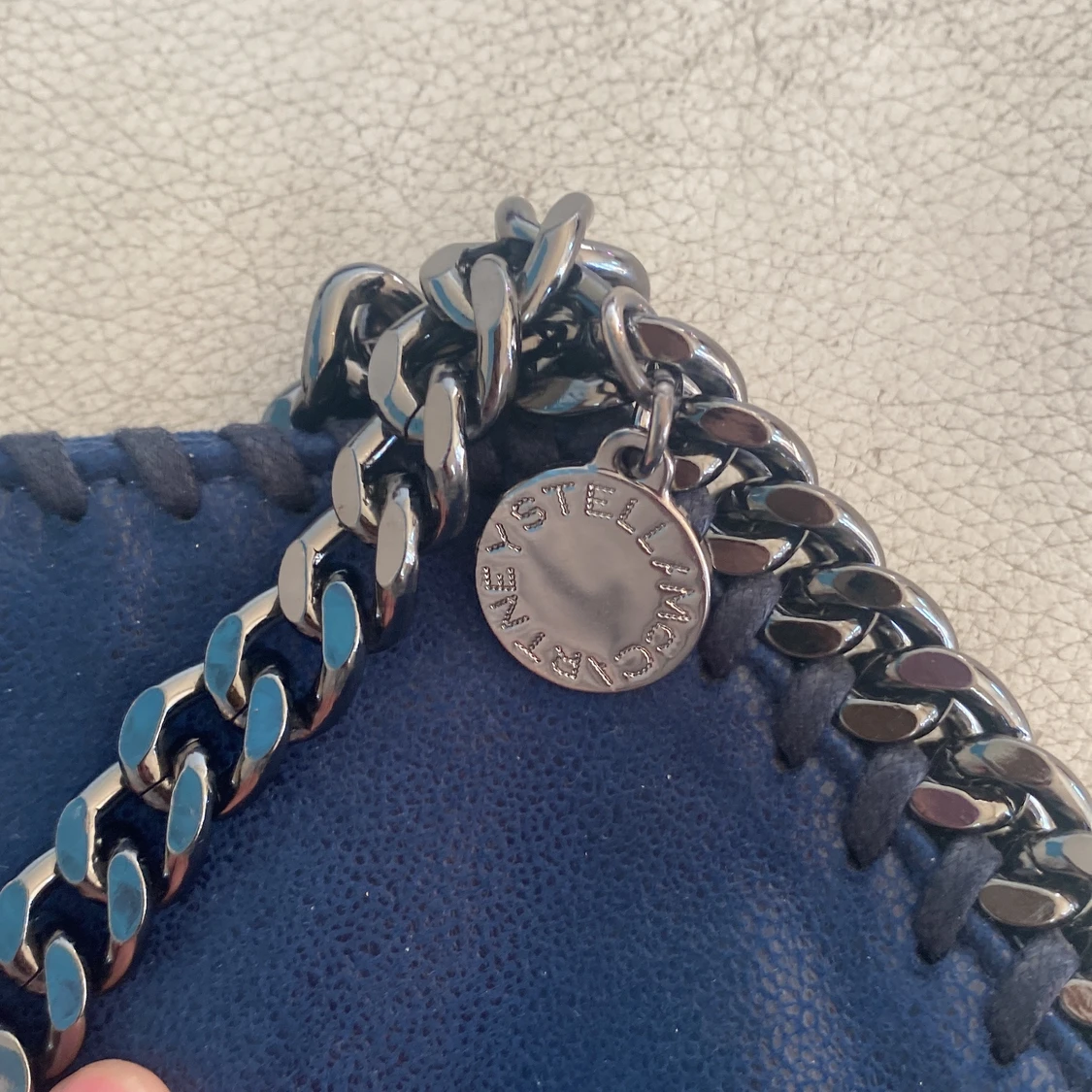 Blå stella McCartney likande väska - 91