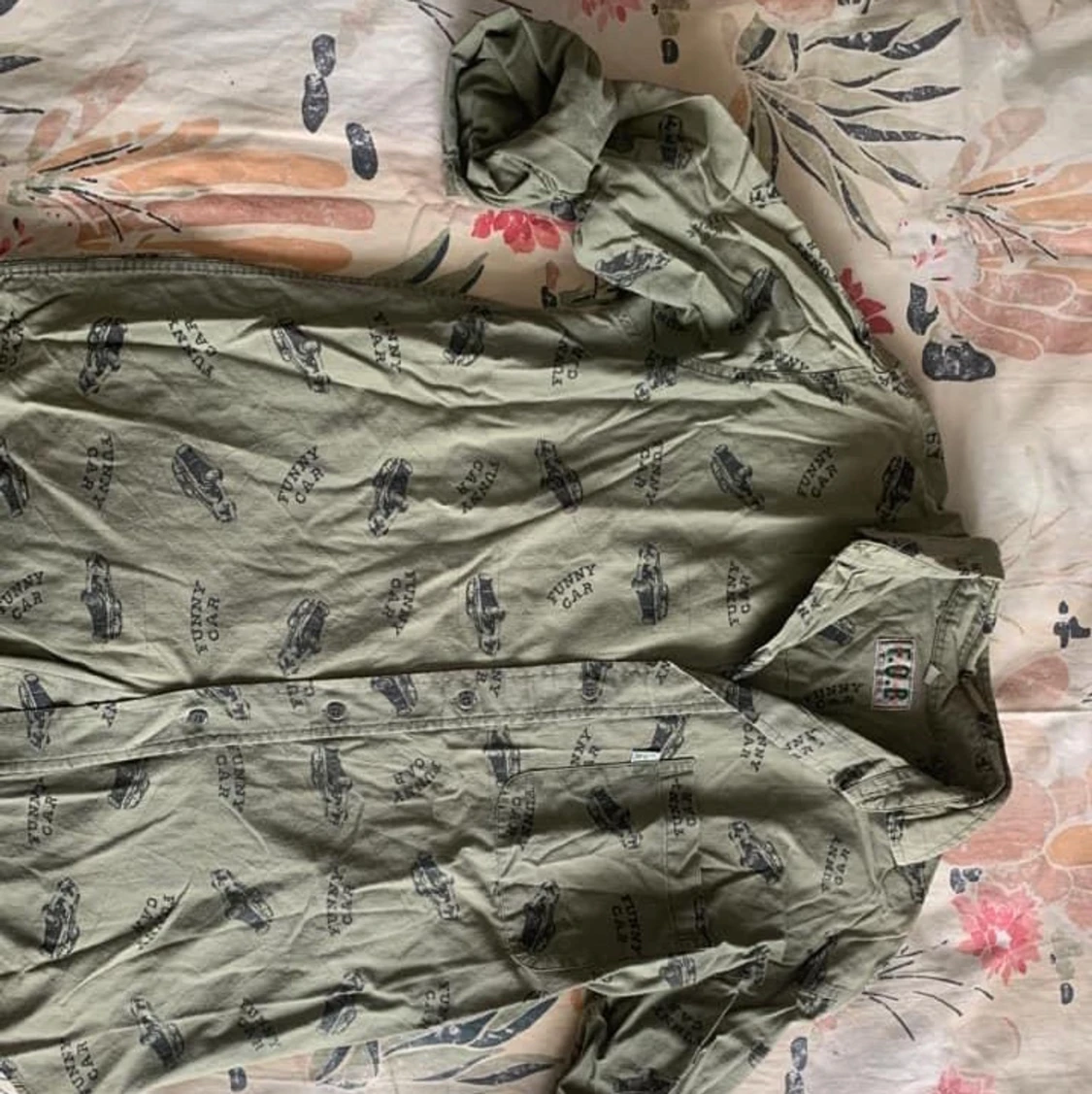 90s Skjorta Bomull ”Funny cars”