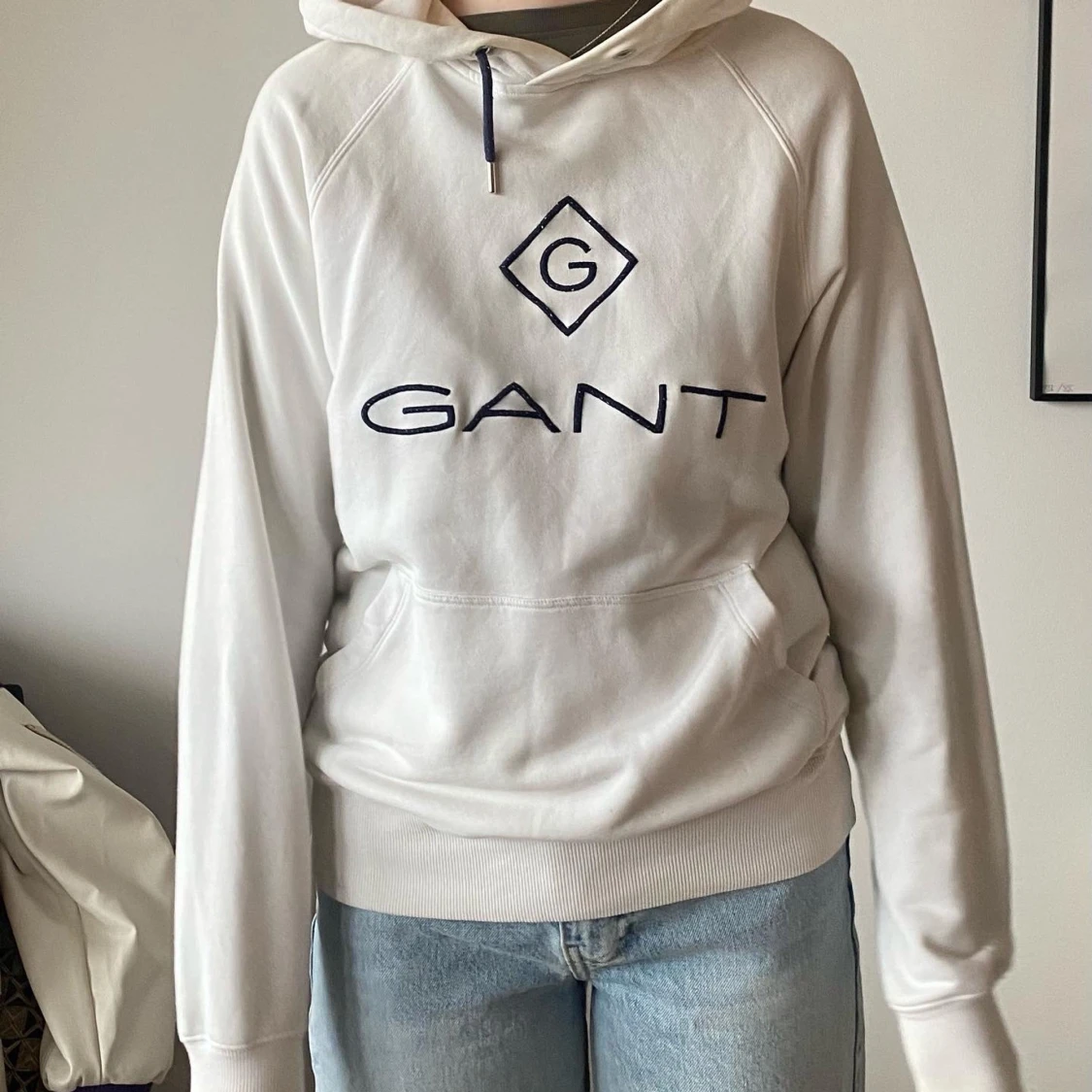 Gant hoodie vit - 90