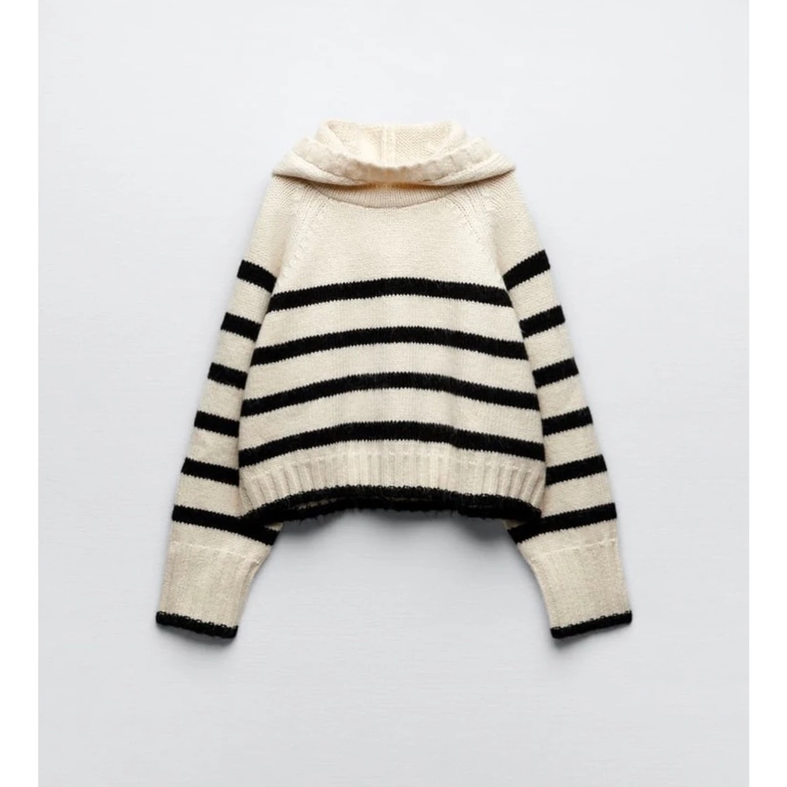 Stickad zara hoodie
