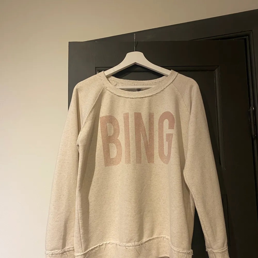 Säljer min Anine Bing tröja som jag köpte från sellpy. Den är i jöttefint skick men den kommer tyvärr inte till användning. Köparen står för frakten.. Hoodies.